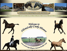 Tablet Screenshot of floralakecurlyhorses.com